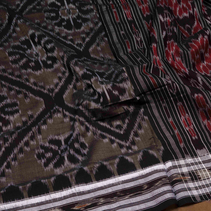 Close-up of patterned fabric with geometric design