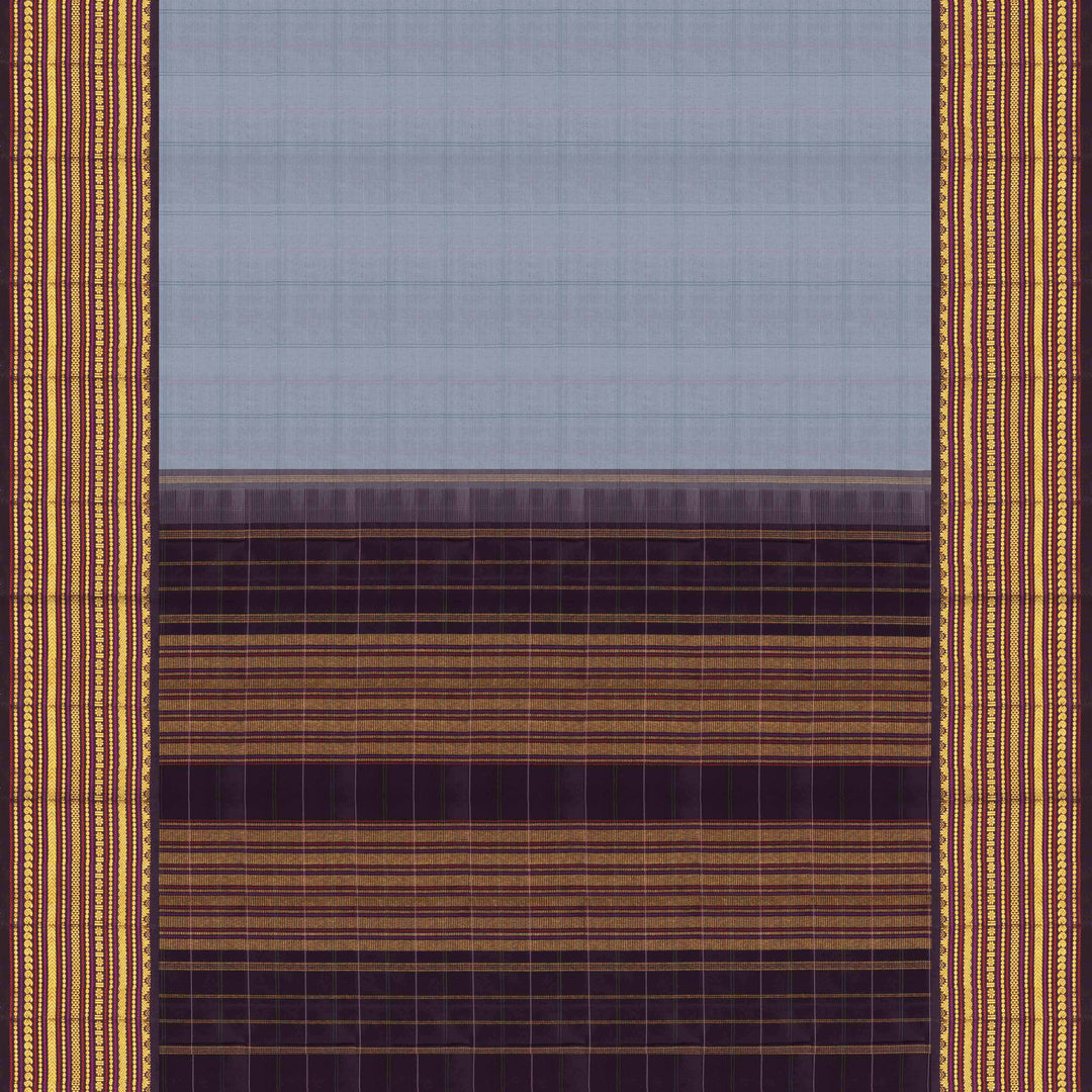 Pallu of Handwoven kanjivaram silk saree