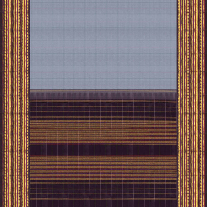 Pallu of Handwoven kanjivaram silk saree