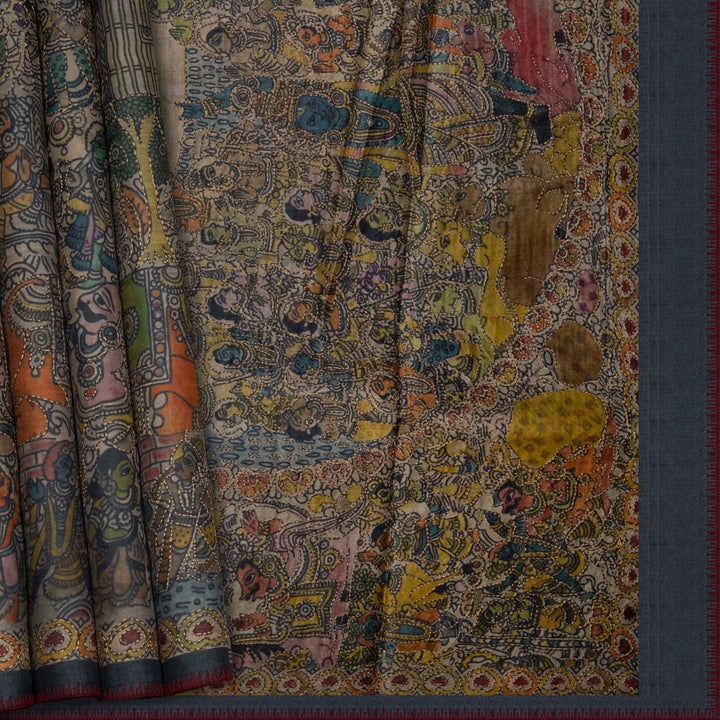 Decorative fabric with intricate patterns and colors