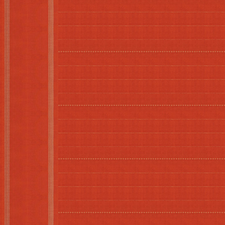Handwoven Orange Kanjivaram Silk Saree - 2450T012297DSC