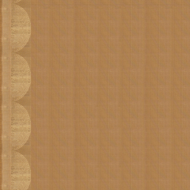 Handwoven Gold Kanjivaram Silk Saree - 2452T012328DSC