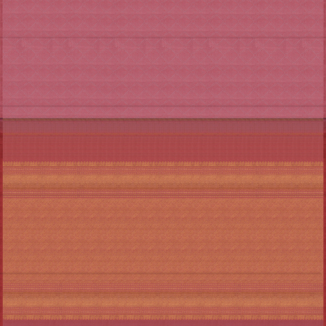 Handwoven Pink with Peach Kanjivaram Silk Saree - 2455T012356DSC