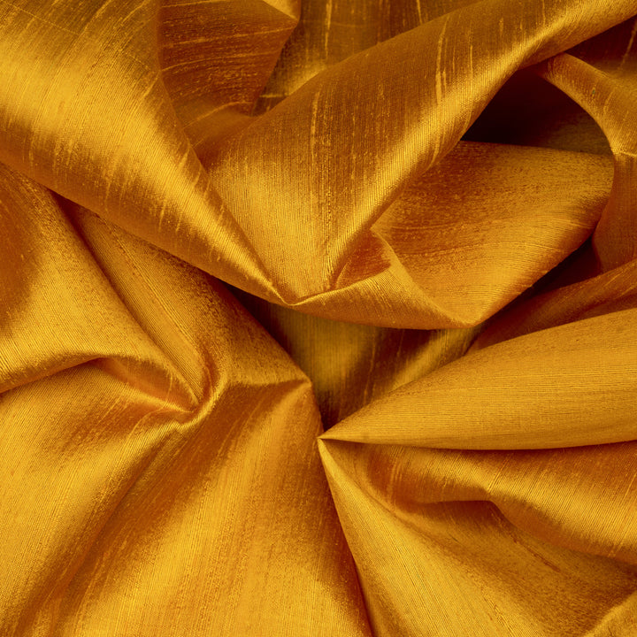 Closeup of Handwoven Dupion Soft Silk Saree