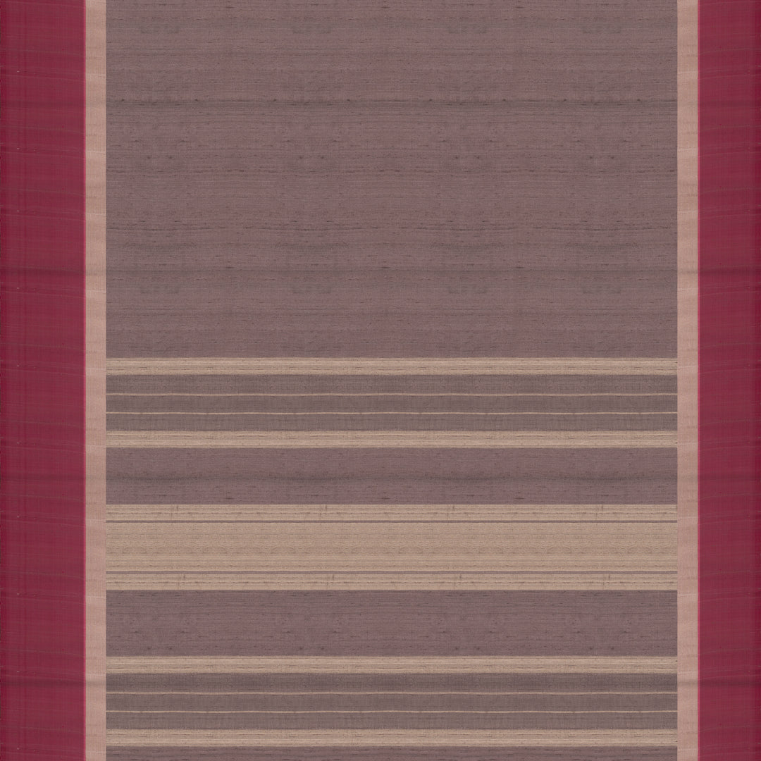 Handwoven Mauve with Pink Dupion Soft Silk Saree - 2494T011798DSC
