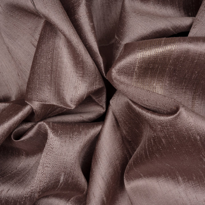 Handwoven Mauve with Pink Dupion Soft Silk Saree - 2494T011798DSC