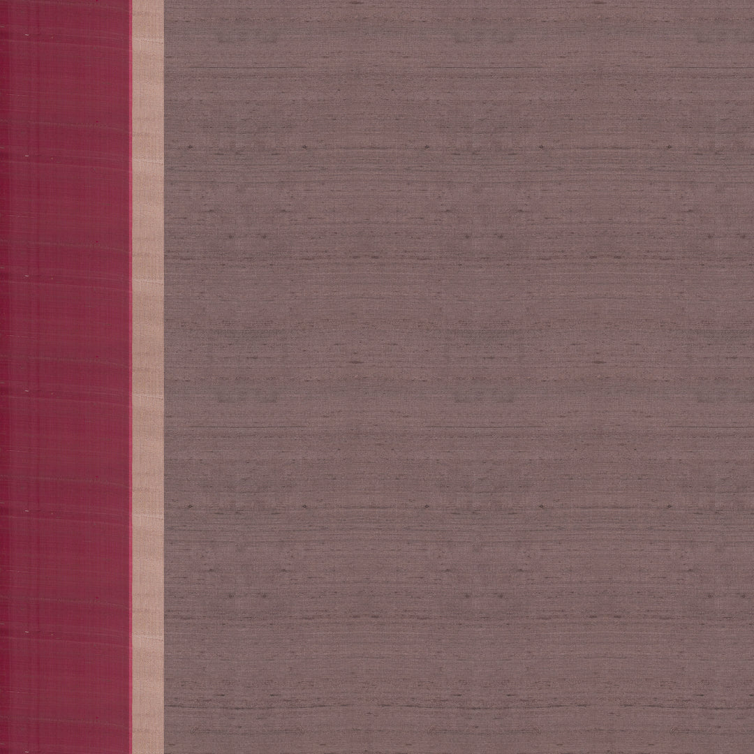 Handwoven Mauve with Pink Dupion Soft Silk Saree - 2494T011798DSC