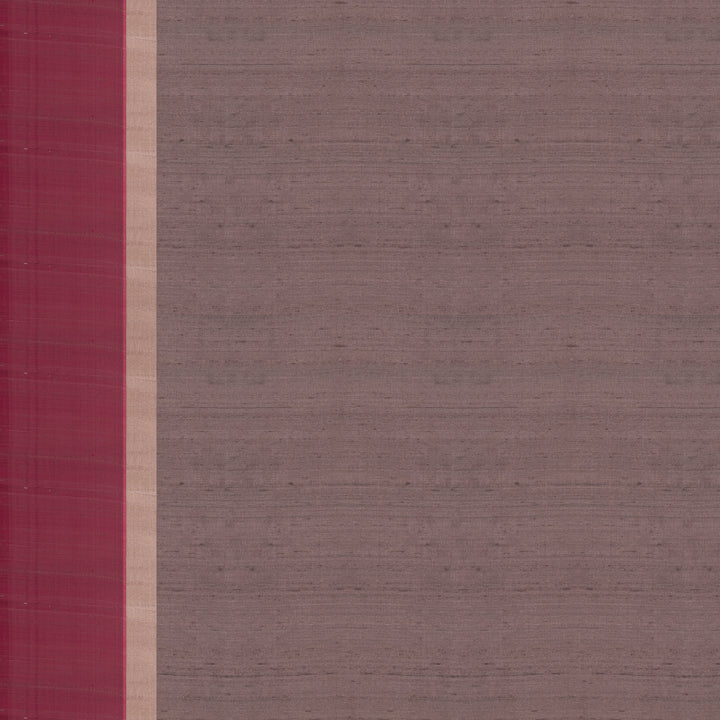 Handwoven Mauve with Pink Dupion Soft Silk Saree - 2494T011798DSC