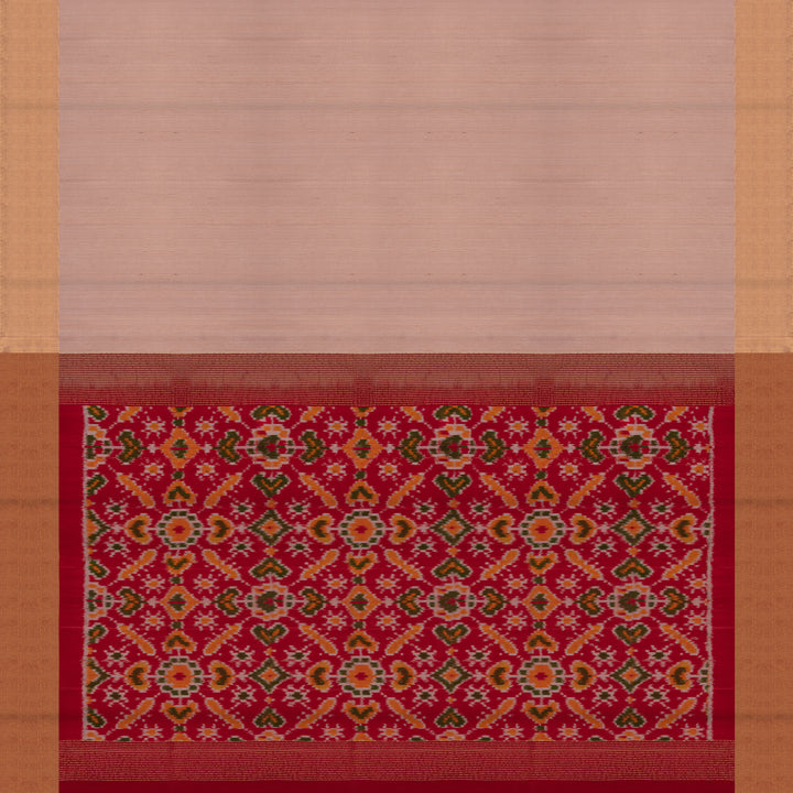 Handwoven Pink with Multicolours Dupion Soft Silk Saree - 2507T012520DSC