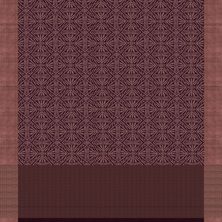 Handwoven Printed Tussar Silk Saree - 2586T012506DSC