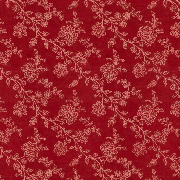 Handwoven Red Printed Tussar Silk Saree - 2588T012504DSS