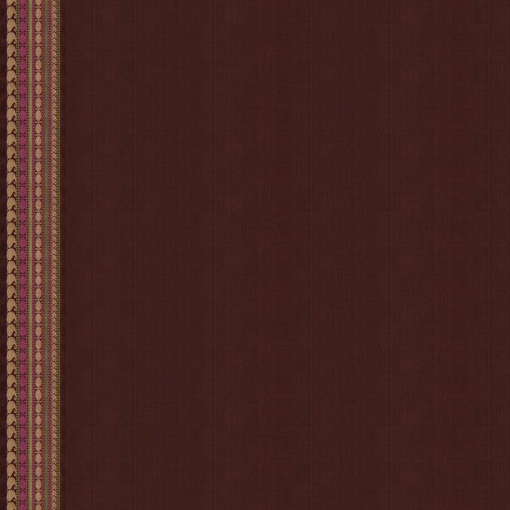 Handwoven Pink with Brown Kanjivaram silk Saree - 2654T011385DSC