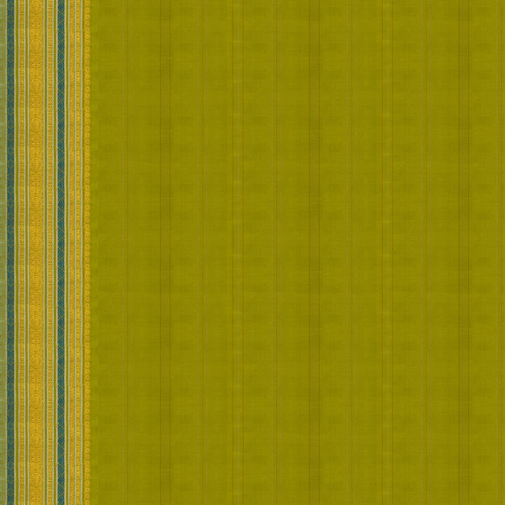 Handwoven Orange with Green Kanjivaram silk Saree - 2653T012536DSC