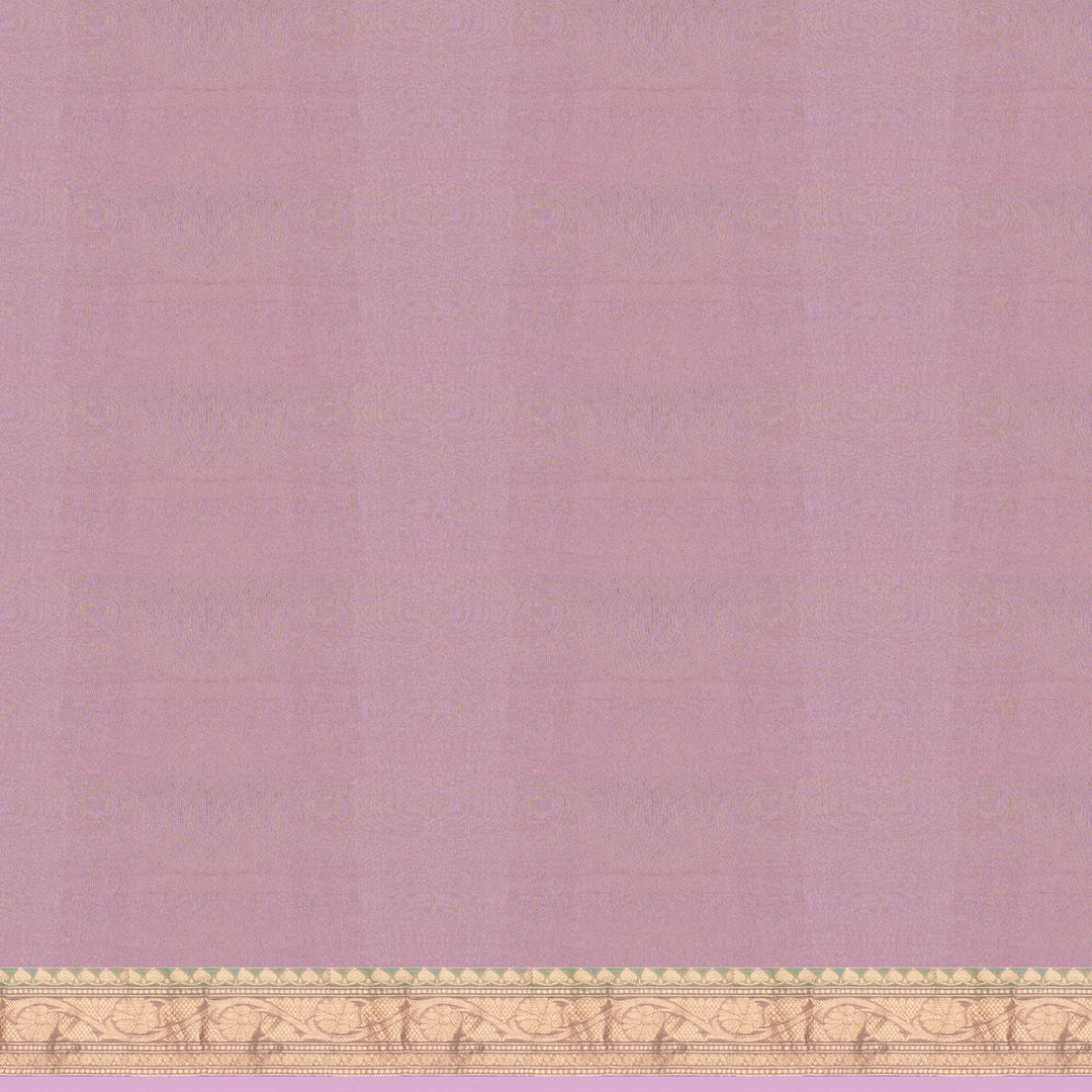 Handwoven Blue with Pink Banarasi Organza Silk Saree - 2598N030551DSC