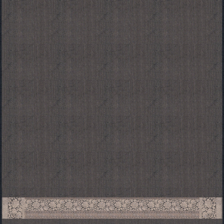 Handwoven Grey Banarasi Tissue Silk Saree - 2610T011990DSC