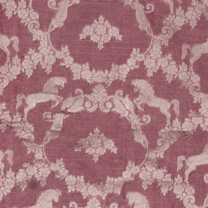 Handwoven Pink Banarasi Tissue Silk Saree - 2613T011994DSC