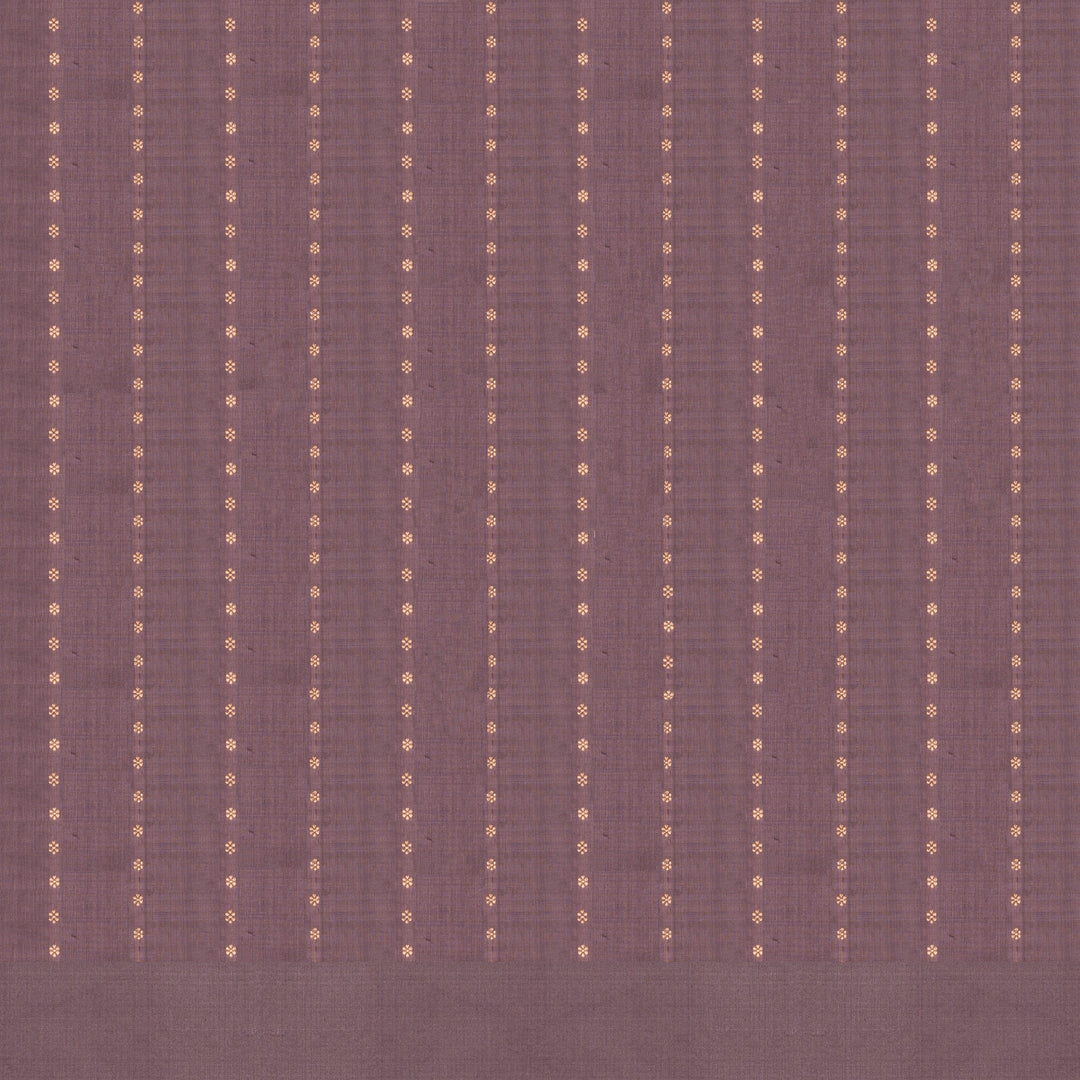 Handwoven Pink with Muave Banarasi katan silk Saree - 2652T011999DSC