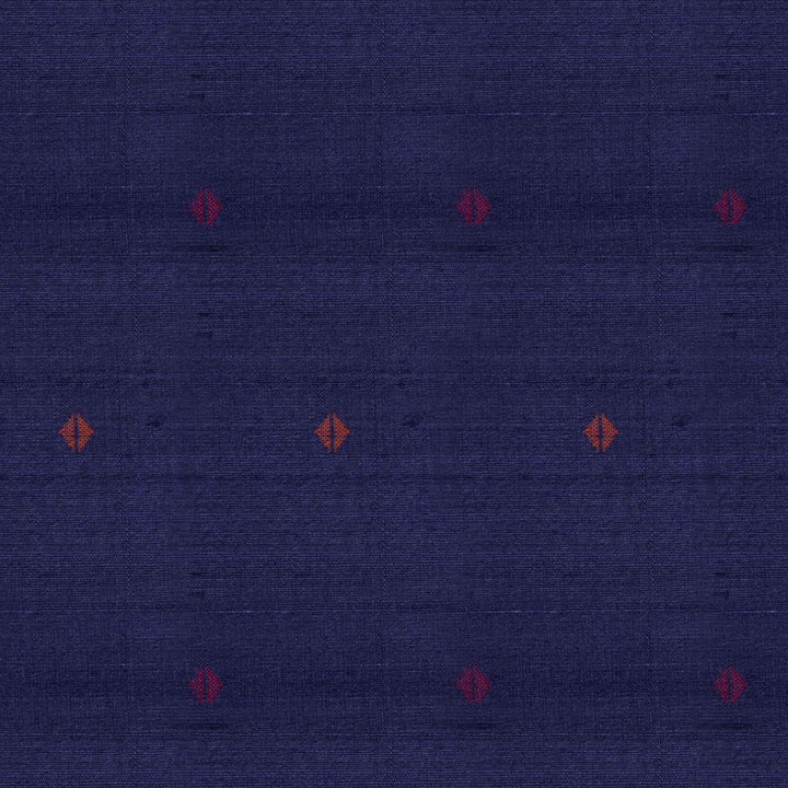 Handwoven Blue Dupion Soft Silk Saree - 2621T011535DSC
