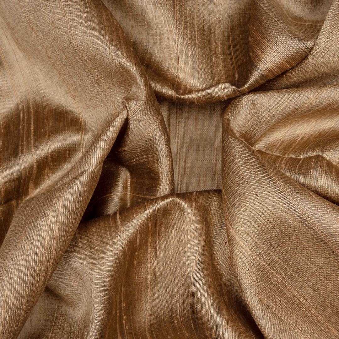 Handwoven Beige Dupion Soft Silk Saree - 2624T012524DSC