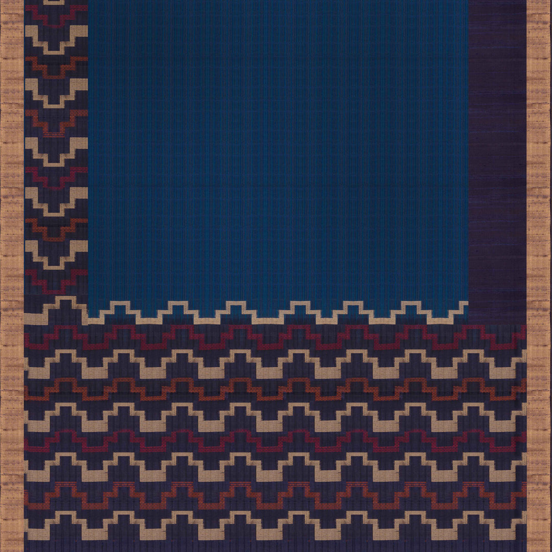 Handwoven Blue Soft Silk Saree - 2625T011417DSC