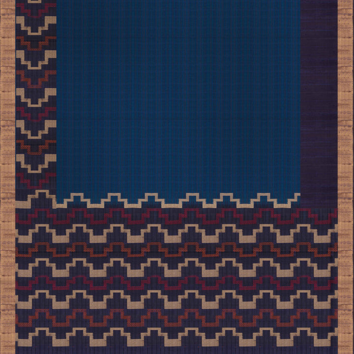 Handwoven Blue Soft Silk Saree - 2625T011417DSC