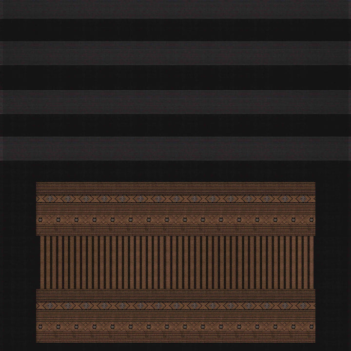 Handwoven Black Kora Silk Saree - 2640T012892DSC