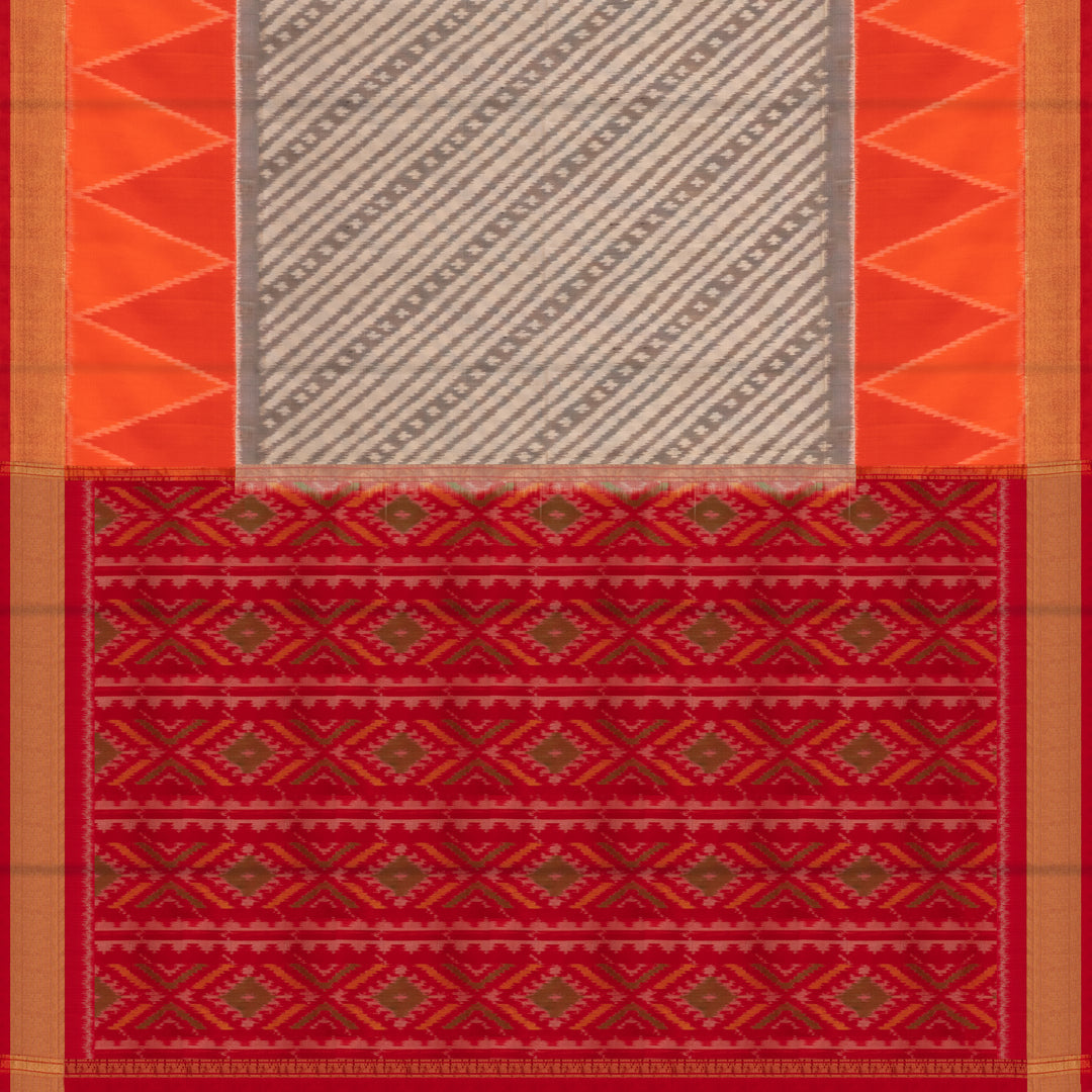 Handwoven Multi-colour Ikat Soft Silk Saree - 2693T012927DSC