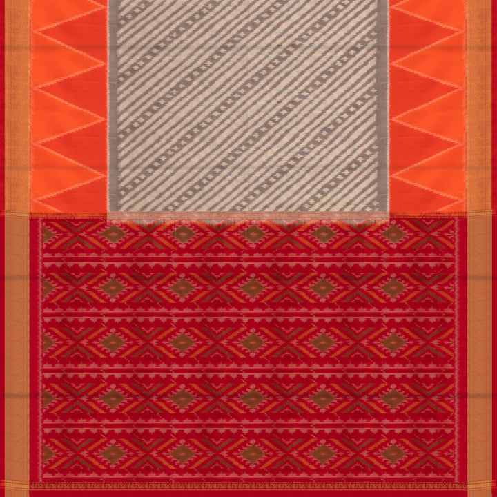 Handwoven Multi-colour Ikat Soft Silk Saree - 2693T012927DSC