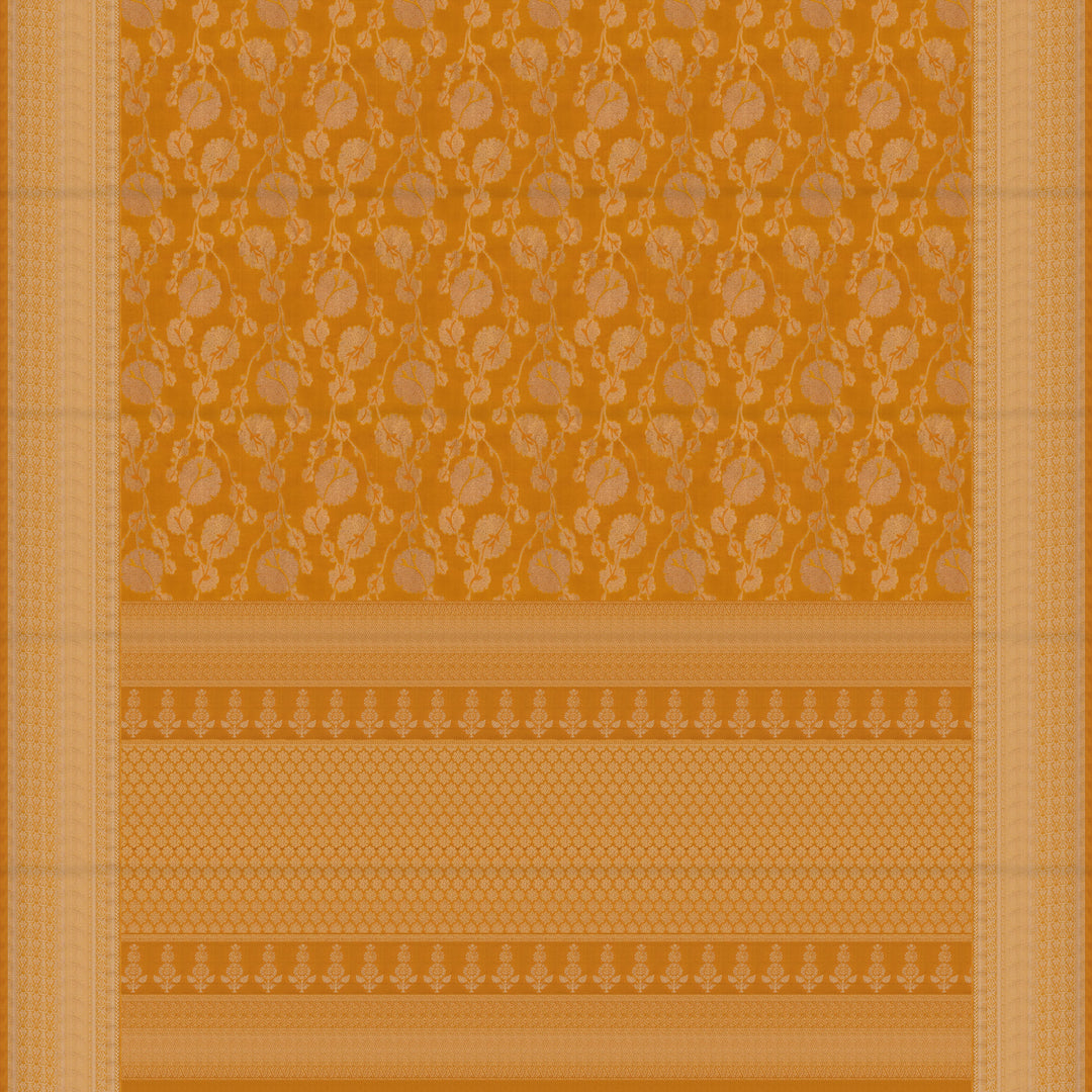 Handwoven Yellow Upadda Soft Silk Saree - 2695T012980DSC