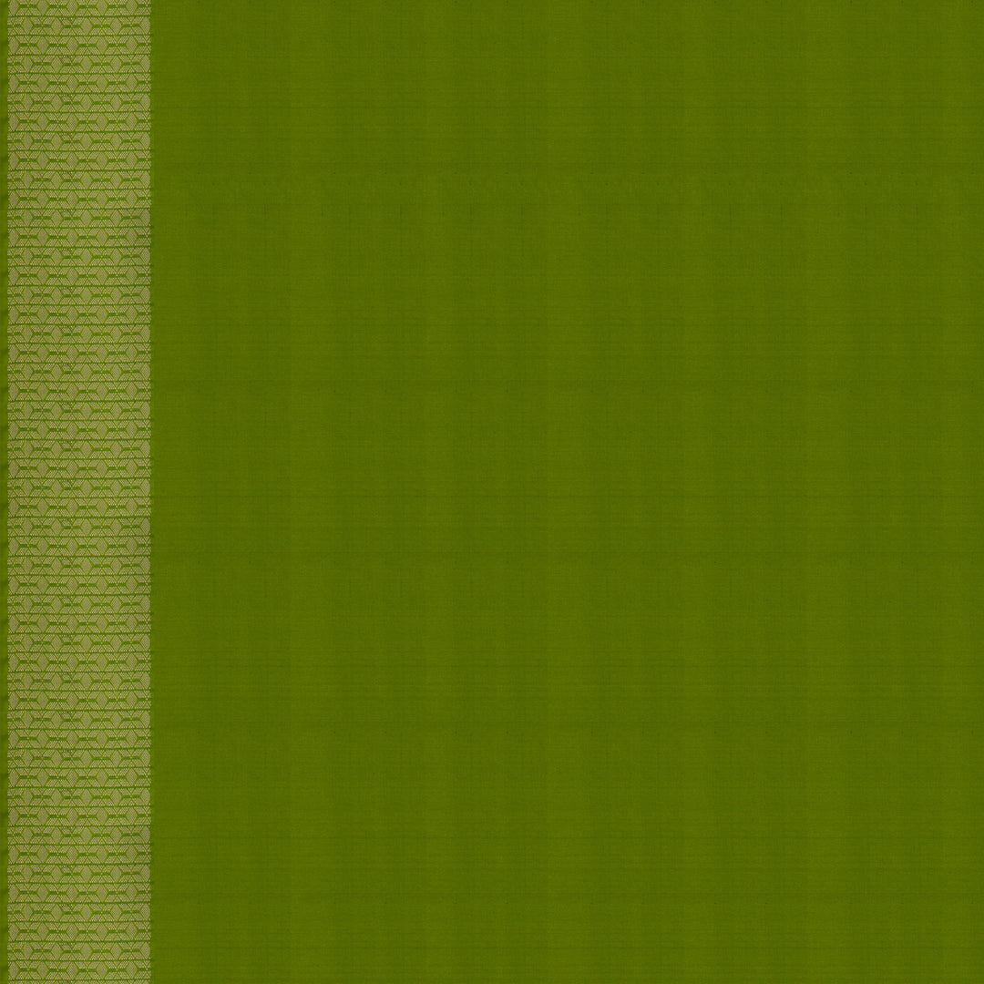 Handwoven Green Upadda Soft Silk Saree - 2697T012975DSC