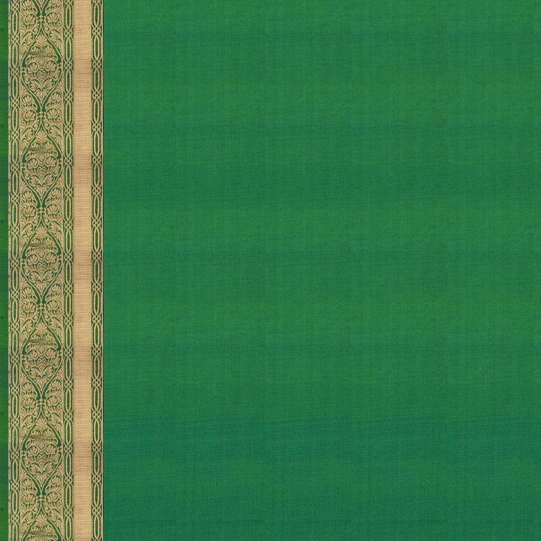 Handwoven Blue with Green Upadda Soft Silk Saree - 2700T012982DSC