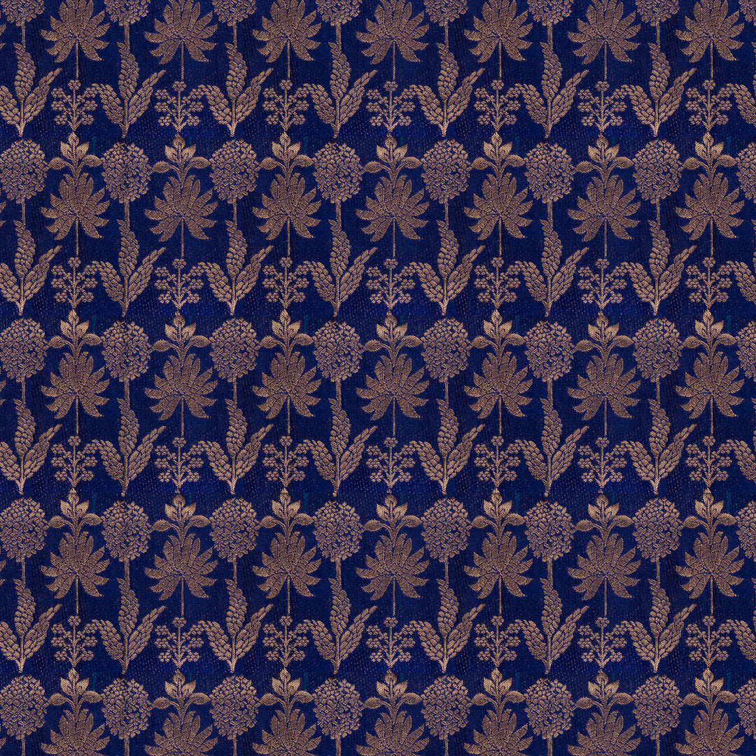 Handwoven Blue with Green Upadda Soft Silk Saree - 2700T012982DSC