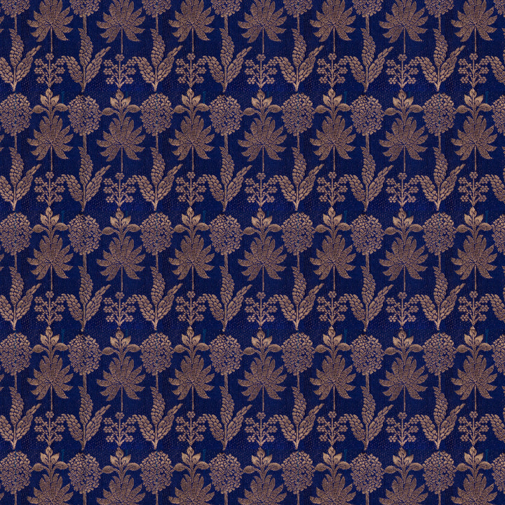 Handwoven Blue with Green Upadda Soft Silk Saree - 2700T012982DSC