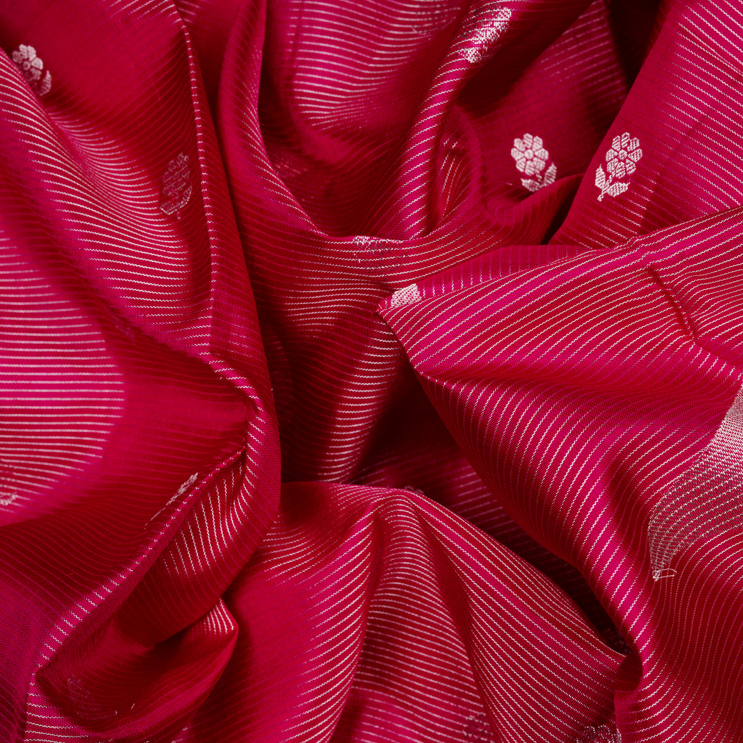 Handwoven Pink Upadda Soft Silk Saree - 2703T012879DSC
