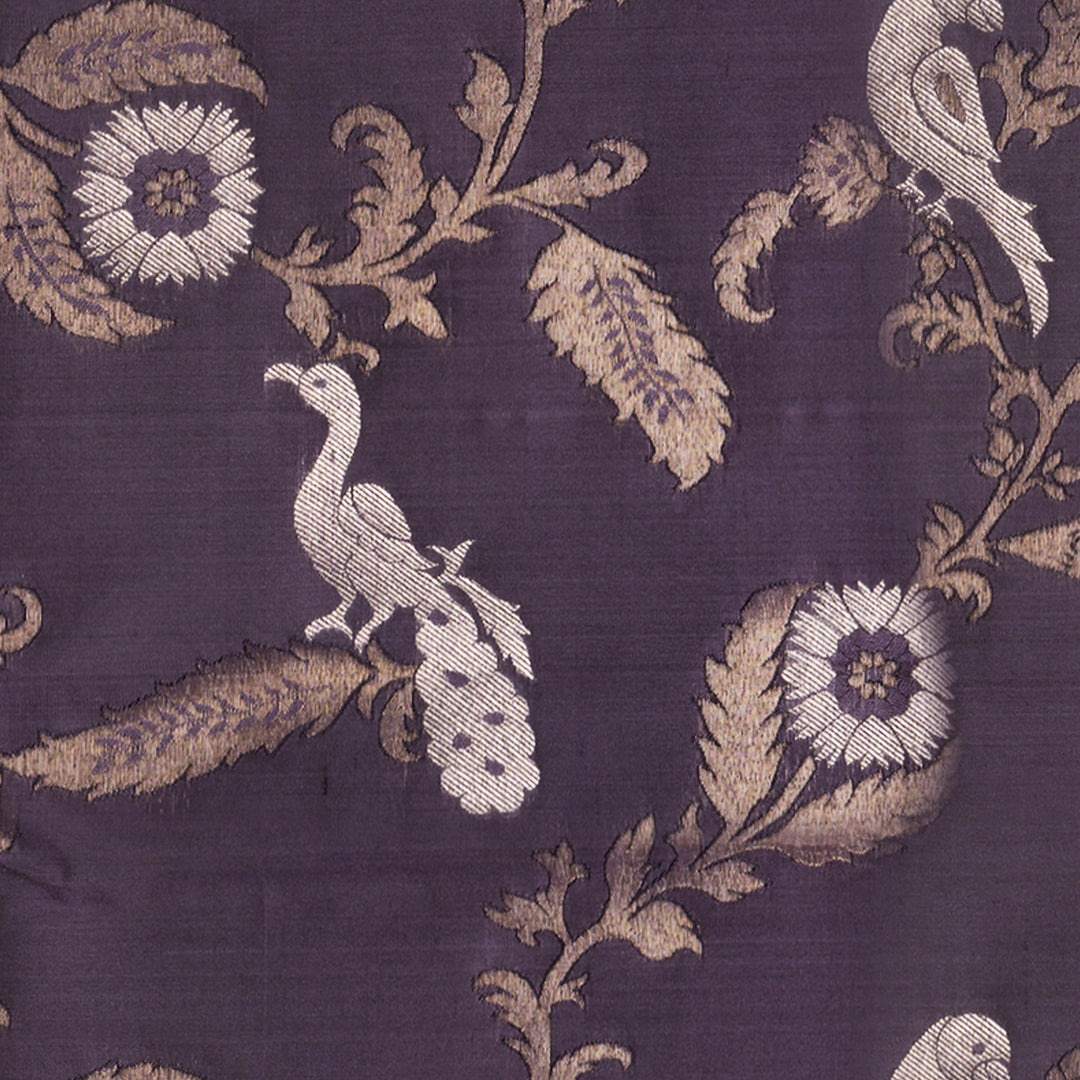 Handwoven Lavendar Upadda Soft Silk Saree - 2704T012887DSC