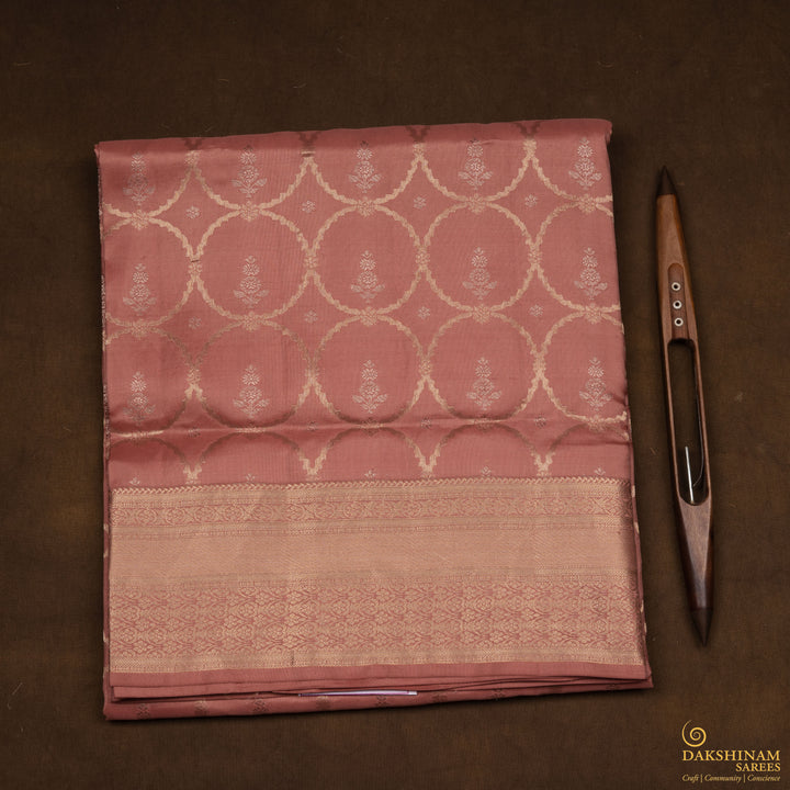 Handwoven Pink Uppada Soft Silk Saree - 2759T012970DSC