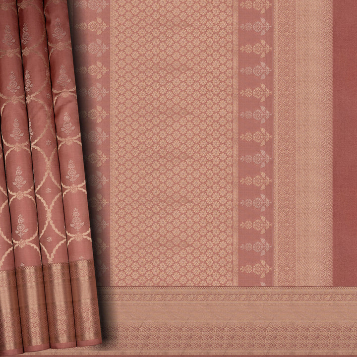 Handwoven Pink Uppada Soft Silk Saree - 2759T012970DSC