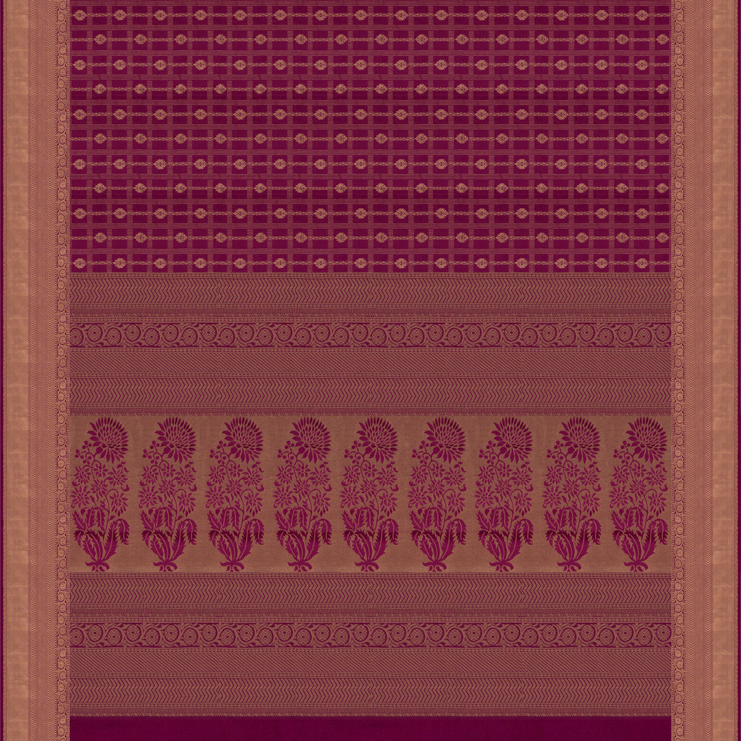 Handwoven Magenta Uppada Soft Silk Saree - 2761T012966DSC