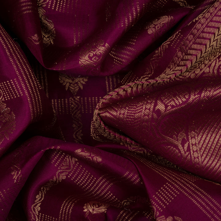 Handwoven Magenta Uppada Soft Silk Saree - 2761T012966DSC