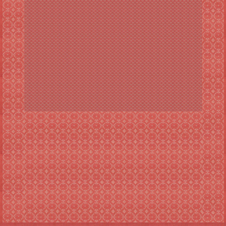 Handwoven Peach Uppada Soft Silk Saree - 2762T012963DSC