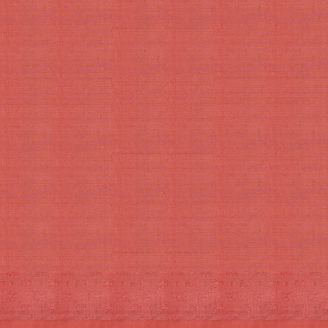 Handwoven Peach Uppada Soft Silk Saree - 2762T012963DSC