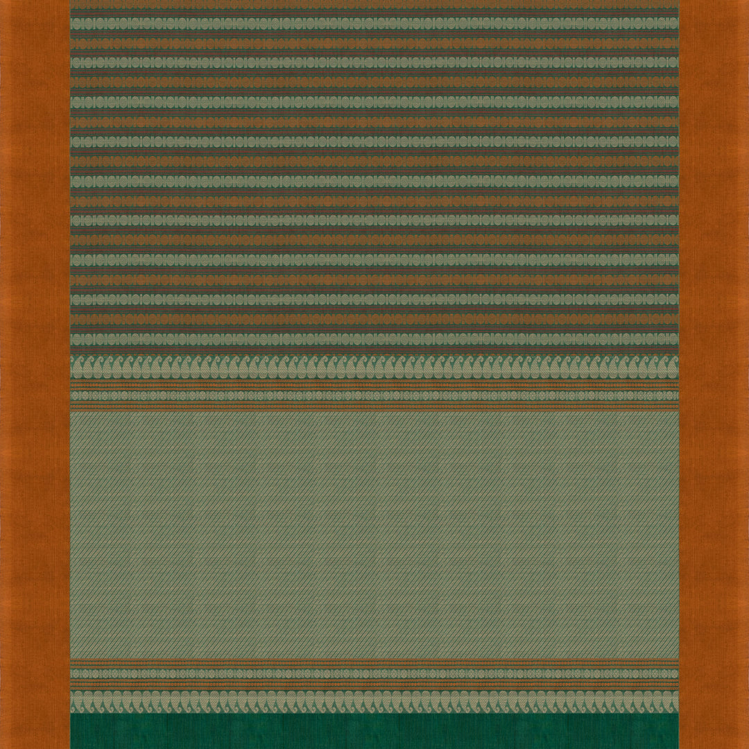 Handwoven Multi-colour Kanjivaram cotton Saree - 2649T010795DSC
