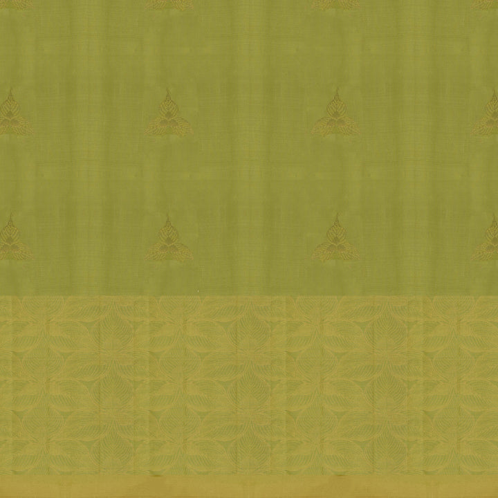 Handwoven Green with Pink Soft Silk Saree - 2731T013114DSC