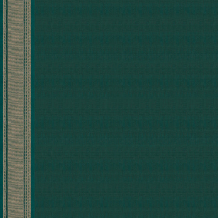 Handwoven Green Kanjivaram Cotton Saree - 2711T013301DSC