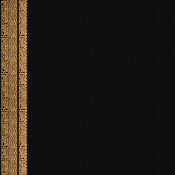 Handwoven Lavendar with Black Kanjivaram Silk Saree - 2713T012561DSC