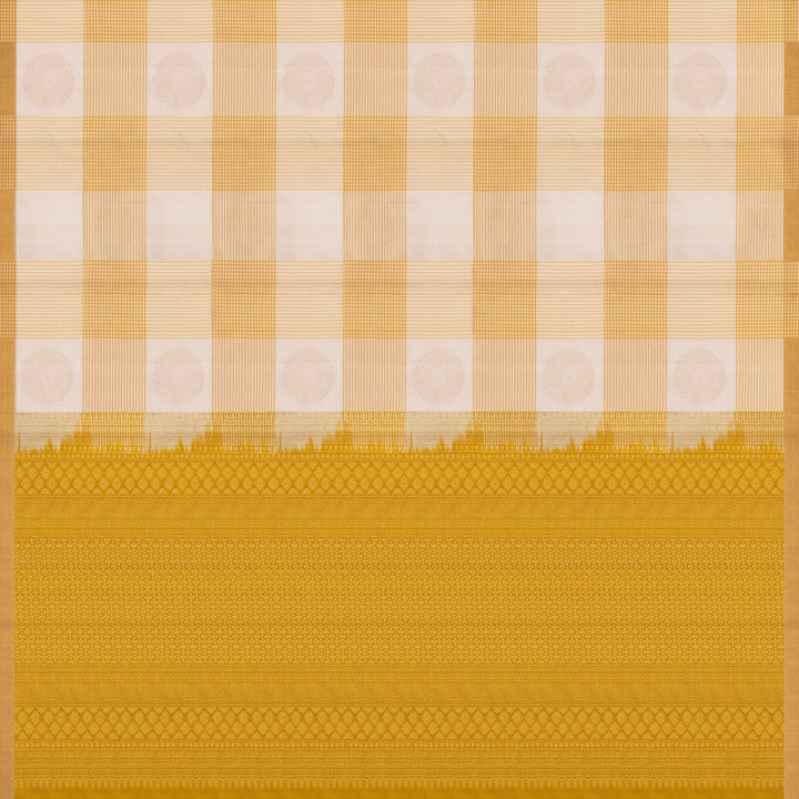 Pallu of Handwoven Soft Silk Saree 