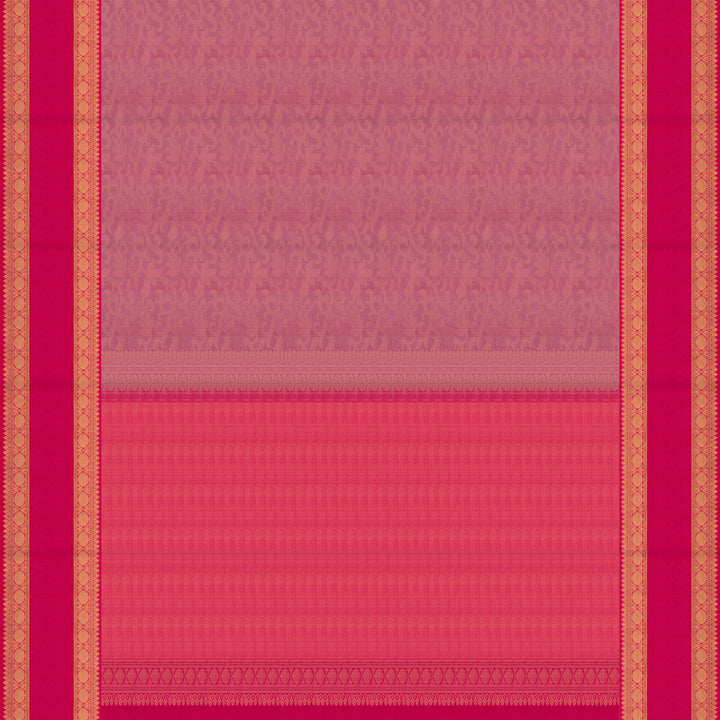pallu of Handwoven Uppada Soft Silk Saree 