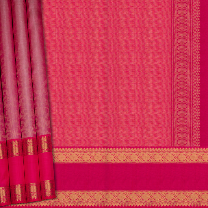 pleats/body Handwoven Uppada Soft Silk Saree 