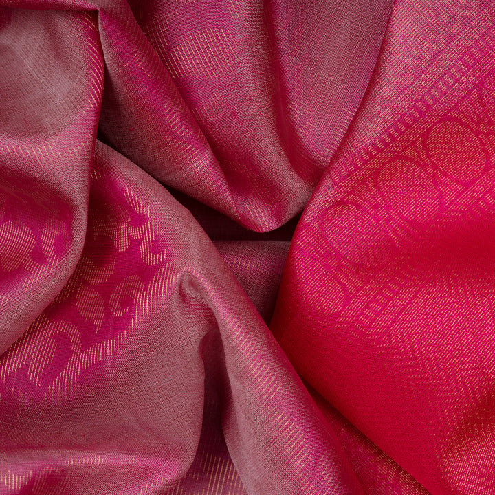 closed of Handwoven Uppada Soft Silk Saree 