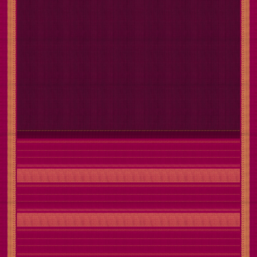 Handwoven Purple with Pink Kanjivaram Silk Saree - 2734T011582DSC